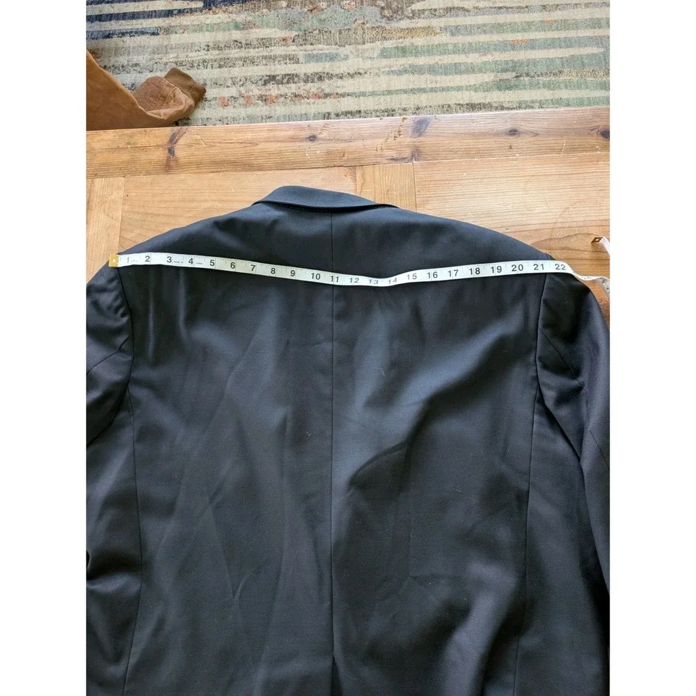 Hilton Mens Black Suit Made In Italy